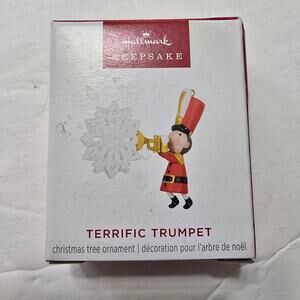Hallmark 2024 Terrific Trumpet Snowflake Christmas Tree Ornament NIB